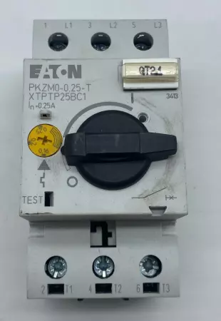 Eaton PKZM0-0.25-T Motor Starter/Circuit Breaker 600VAC 0.16-0.25Amp 