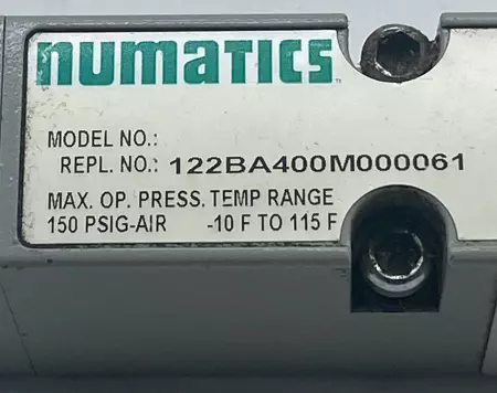 Numatics 122BA400M000061 4-Way Solenoid Valve 