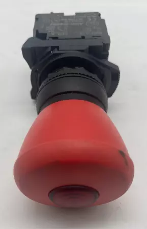 Allen-Bradley 800F-N3R Red Illuminated E-Stop Push/Pull Button W/Contact Block 