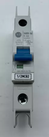 Allen-Bradley 1489-M1C040 SER.D 1-Pole Circuit Breaker, 480Y/277V 4Amp 