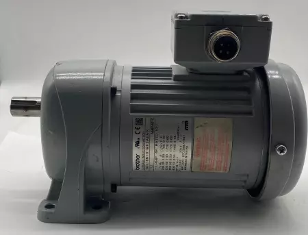 Brother G3L18N10-MF2AENX Gearmotor & Speed Reducer, 0.25HP Ratio 10:1 