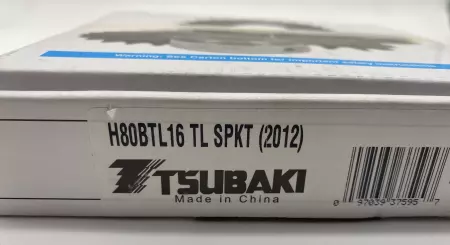 Tsubaki H80BTL16 TL SPKT Roller Chain Sprocket, 16-Tooth 2-3/4