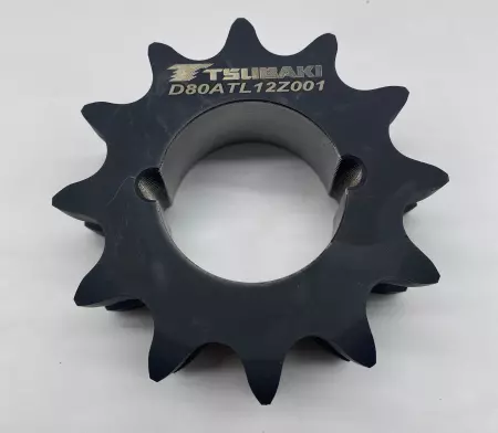 Tsubaki D80ATL12Z001 Double Roller Chain Sprocket, 12-Tooth 