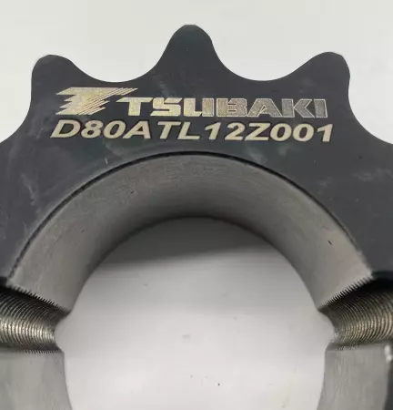 Tsubaki D80ATL12Z001 Double Roller Chain Sprocket, 12-Tooth 