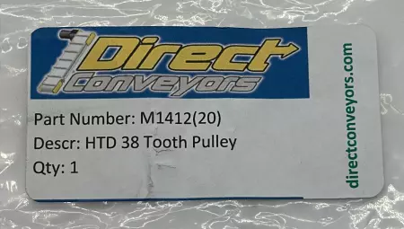 Direct Conveyors M1412(20) Conveyor HTD Pulley, 38-Tooth 6.5/8