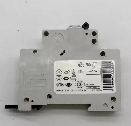Moeller FAZ-C0.5/1 1-Pole Circuit Breaker, 240-415V 0.5Amp 