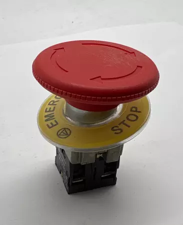 Telemecanique ZB2-BE102 Emergency Stop Pushbutton W/Contact Block 250V 6A 