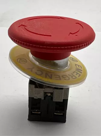 Telemecanique ZB2-BE102 Emergency Stop Pushbutton W/Contact Block 250V 6A 