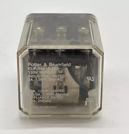 Potter & Brumfield Relays KUP-14A15-120 Relay 3A 1/2HP 600VAC 