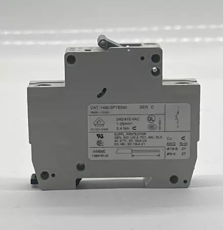 Allen-Bradley 1492-SP1B040 SER.C 1-Pole Circuit Breaker 240-415VAC 4Amp 