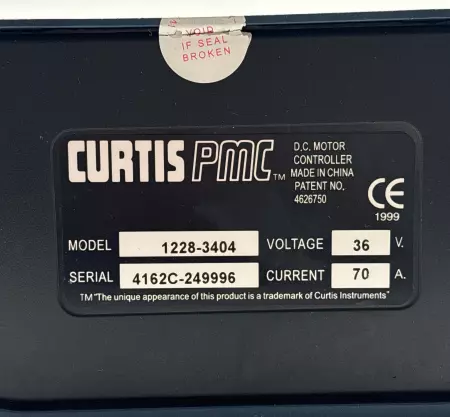 Curtis MODEL 1228-3404 DC Motor Controller 