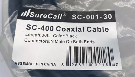 SureCall SC-001-30 SC-400 Coaxial Cable, 30-Feet 