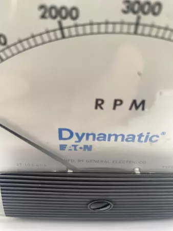 General Electric DO-92 Dynamatic® Panel Meter Gauge, 0-6000RPM 