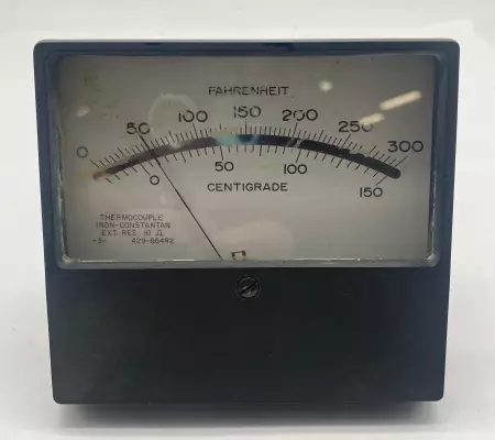 APL 53-6004-0000 Temperature Panel Meter, Farenheit 0-300, Centigrades 0-150 