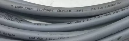 LappKabel E63634 Olflex® 18AWG Cable, 600V 30Ft 