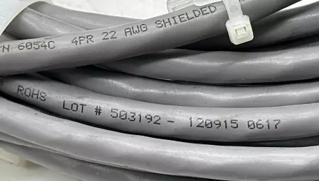 Alpha Wire 6054C Motor 8-Wire Cable, 22AWG 60Ft 