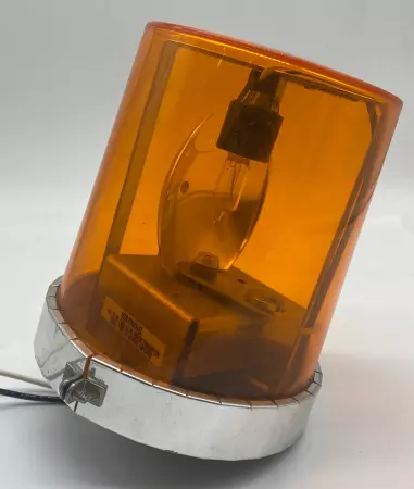 Federal Signal 121S Amber Rotating Warning Light, 120V 0.33Amps 