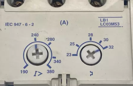 Telemecanique LD4 LC130 Motor Starter W/LB1 LC03M53 Overload Relay 