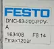 Festo DNC-63-200-PPV-A Pneumatic Cylinder, 63mm Bore 200mm Stroke 