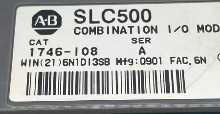 Allen-Bradley 1746-IO8 SER.A SLC500 Combination I/O Module 