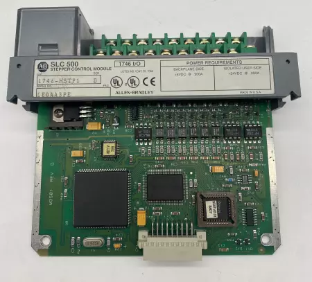 Allen-Bradley 1746-HSTP1 SER D SLC 500 Stepper Control Module Faceplate Missing 
