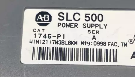 Allen-Bradley 1746-P1 SER.A SLC 500 Power Supply 