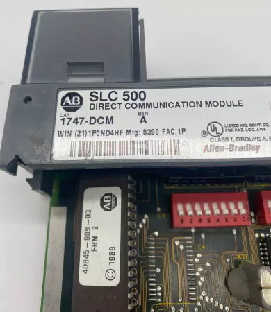 Allen-Bradley 1747-DCM SER.A SLC500 Direct Communication Module Faceplate Missing 
