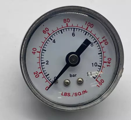 Unbranded 0-11 BAR Pressure Gauge 0-160Lbs/Sq.In 