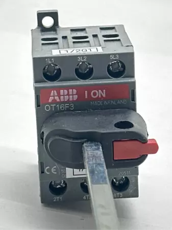 ABB OT16F3 Handled Switch Disconnector, 750VAC 16Amp 