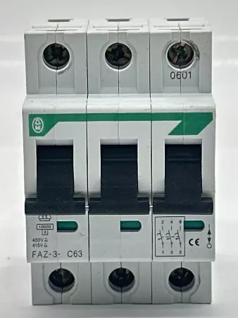 Moeller FAZ-3-C63 3-Pole Circuit Breaker 