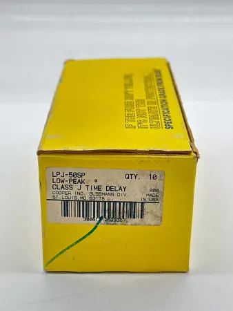 Bussmann LPJ-50SP Low-Peak Time Delay Fuse, 600VAC 50Amp, Class J Lot of 10