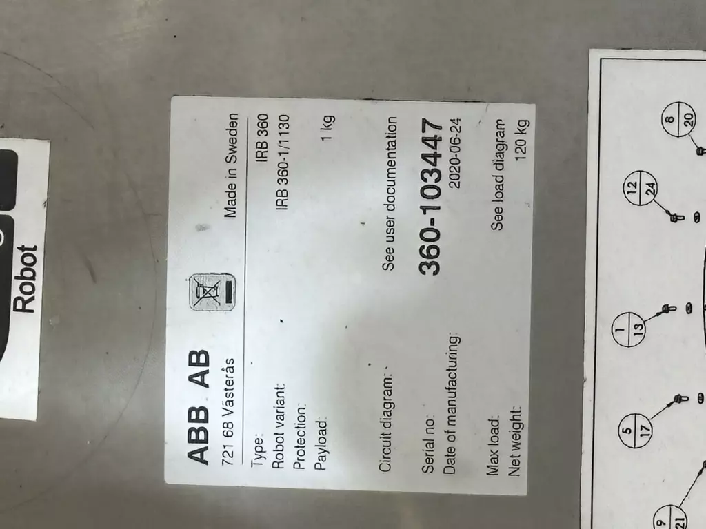 ABB 360-103447 Pick and Place Robot, Allen Bradley Controls 
