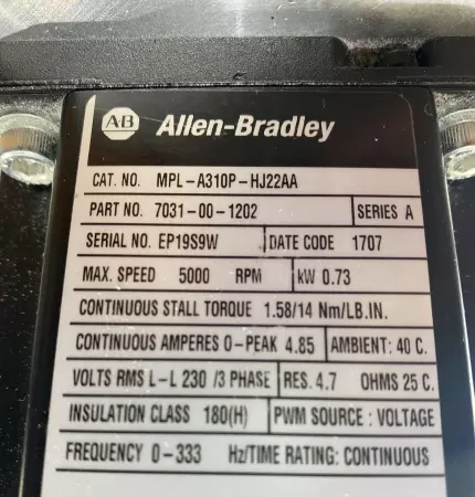 Nordson 1014794A Pump Station 0.160cc W/1HP Allen Bradley Motor 