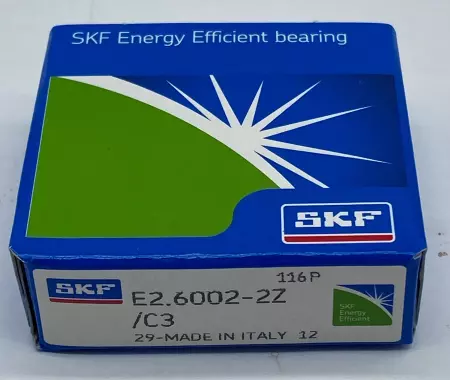 SKF E2.6002-2Z/C3 Deep Groove Ball Bearing, 15mm Bore 9mm Width 