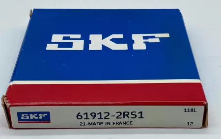 SKF 61912-2RS1 Deep Groove Ball Bearing, 60mm Bore 13mm Width 