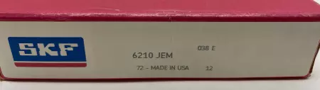 SKF 6210-JEM Open Deep Groove Ball Bearing, 50mm Bore 20mm Width 