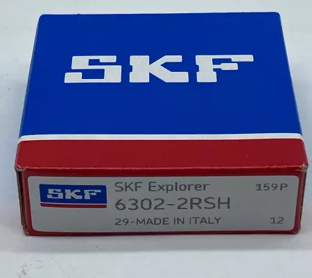 SKF 6302-2RSH Deep Groove Ball Bearing, 15mm Bore 13mm Width 