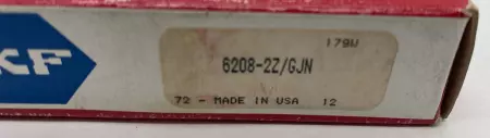 SKF 6208-2Z/GJN Deep Groove Ball Bearing, Bore 40mm Width 18mm 