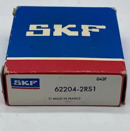 SKF 62204-2RS1 Deep Groove Ball Bearing, Bore 20mm Width 18mm 