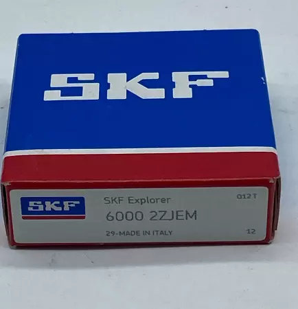 SKF 6000 2ZJEM Deep Groove Ball Bearing, Bore 10mm Width 8mm 