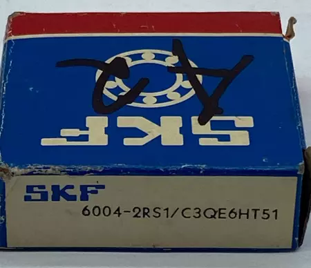 SKF 6004-2RS1/C3QE6HT51 Deep Groove Ball Bearing, Bore 20mm Width 12mm 