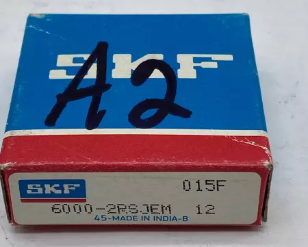 SKF 6000-2RSJEM Deep Groove Ball Bearing, Bore 10mm Width 8mm 