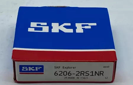 SKF 6206-2RS1NR Deep Groove Ball Dial Bearing, Bore 30mm Width 16mm 