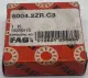 FAG 6004.2ZR.C3 Deep Groove Ball Bearing, 20mm Bore 12mm Width 