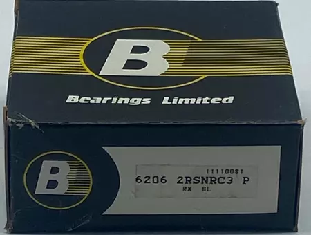 Bearings Limited 6206 2RSNRC3 P Deep Groove Ball Bearing, 30mm Bore 16mm Width 