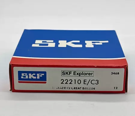 SKF 22210 E/C3 Spherical Roller Bearing, 50mm Bore 23mm Width 