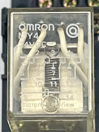 Omron MY4 24VDC Ice Cube Power Relay, 240VAC, Coil 24VDC 5A W/Socket 