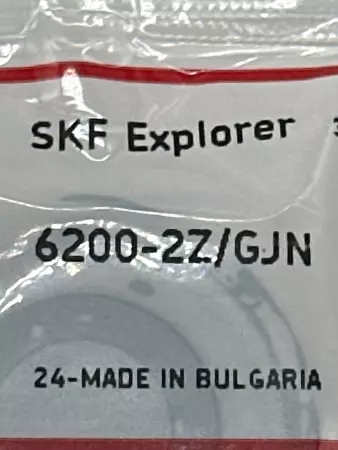 SKF 6200-2Z/GJN Deep Groove Ball Bearing, Bore 10mm Width 9mm 