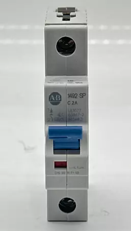 Allen-Bradley 1492-SPM1C020 SER.D 1-Pole Circuit Breaker, 277VAC 48VDC 2Amp 