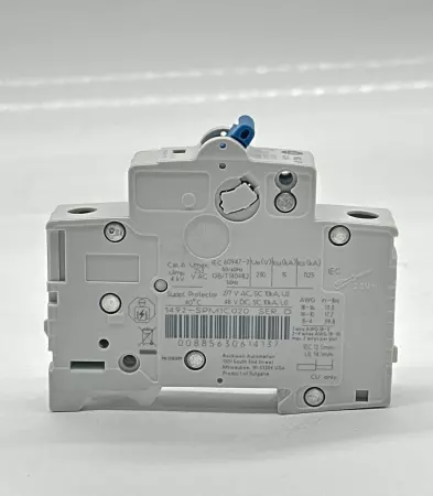 Allen-Bradley 1492-SPM1C020 SER.D 1-Pole Circuit Breaker, 277VAC 48VDC 2Amp 